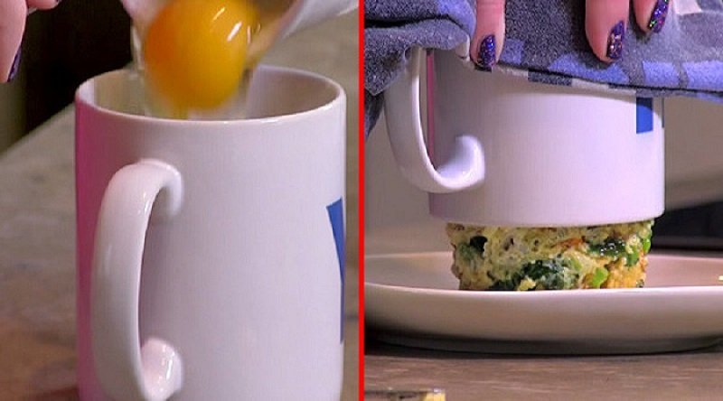 омлет в чашке