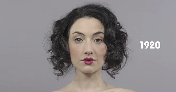 100 лет в одной минуте: как менялась мода на макияж на протяжении века.