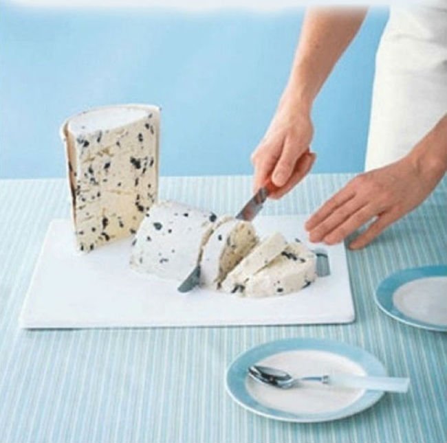 как нарезать мороженое