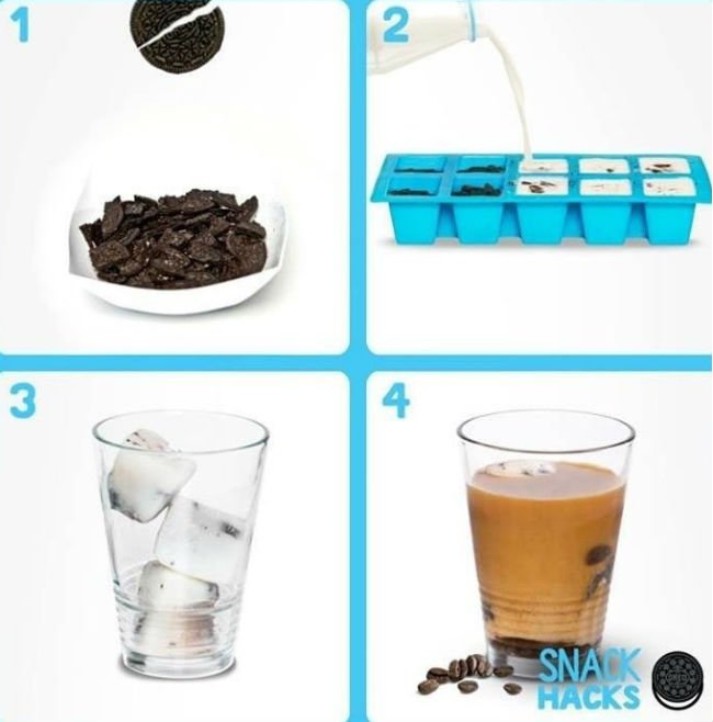 шоколадное печенье во льду