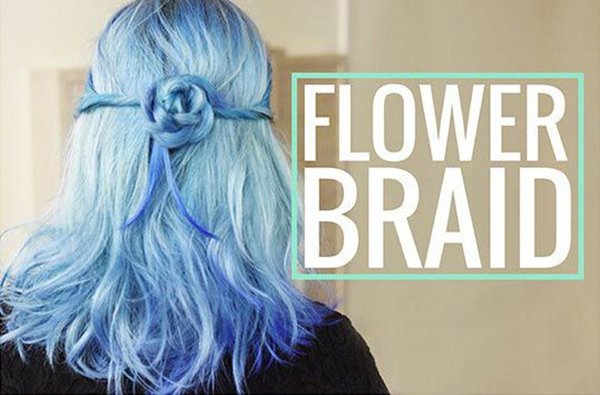 цветок из косы