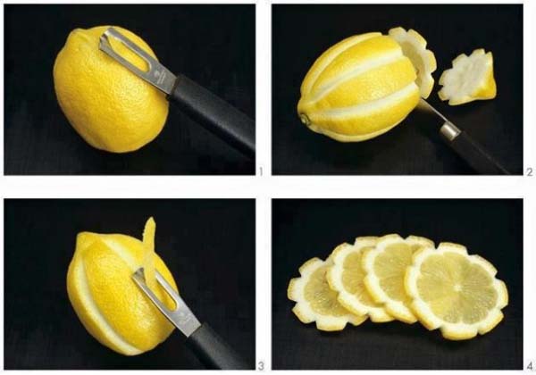 нарезка лимонов