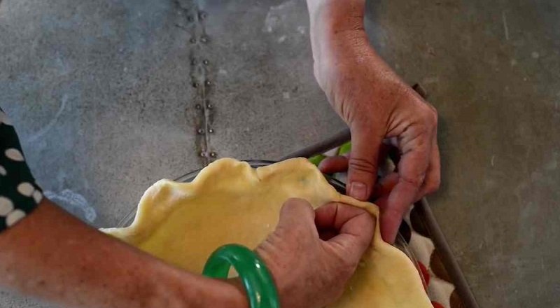 как красиво украсить открытый пирог