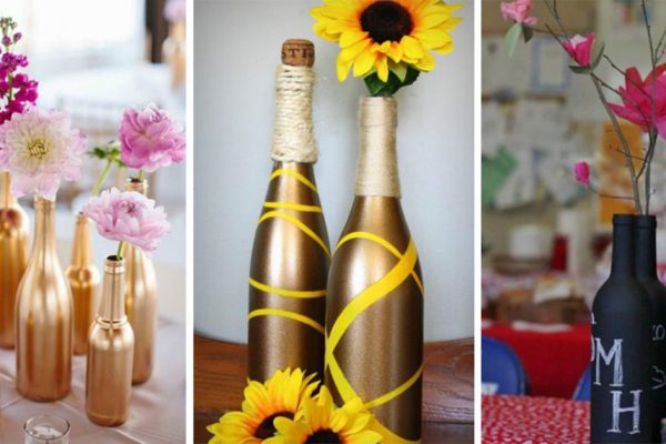 25 креативных идей для использования стеклянных бутылок после праздников.