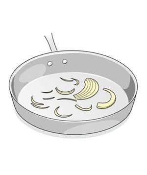 сковорода с луком