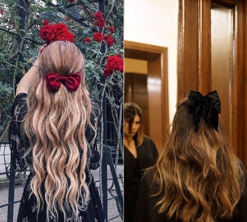 ленты в волосах