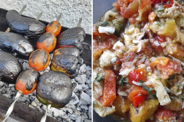 Добрая армянка подавала такой салат с шашлыком, записала рецепт