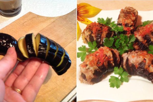 Мамины фаршированные баклажаны, для которых даже соуса не надо, съедаются подчистую