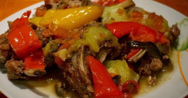 кчуч из баранины с овощами