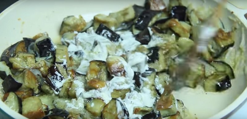 баклажаны в сметане