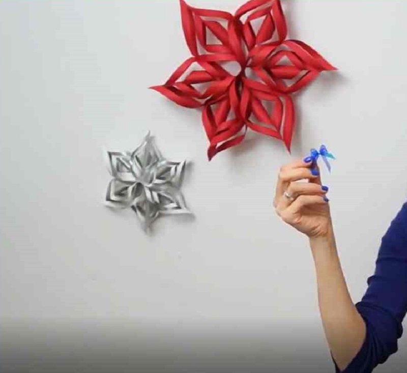 сделать бант с помощью вилки