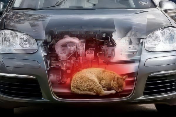 Почему нужно всегда заглядывать под капот машины и как еще можно помочь бездомным котам