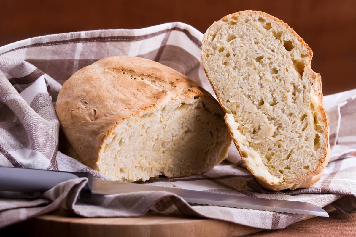 Как испечь хлеб хозяйке, что с дрожжами не в ладу тесто, добавь, градусов, противень, форму, минут, выпекай, выпекания, тестом, Затем, растительного, части, соды1, лепешки, перец, однородное, теплом, сахар, оливкового, смажь
