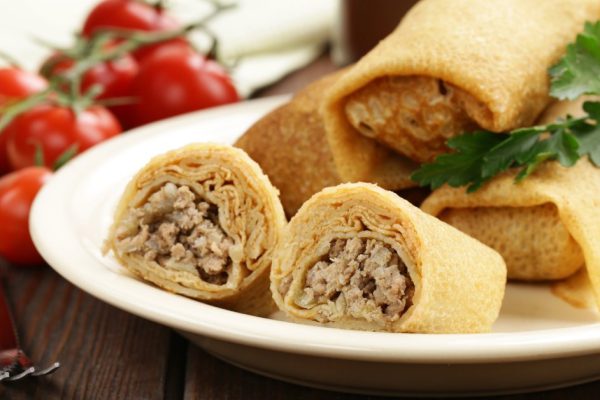 Как приготовить блинчики с мясной начинкой