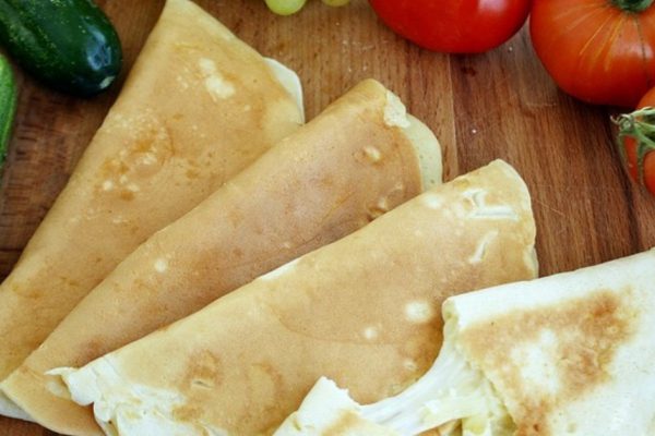 Как приготовить блинчики с сыром