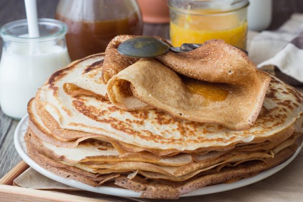 Рецепт заварных блинов на йогурте