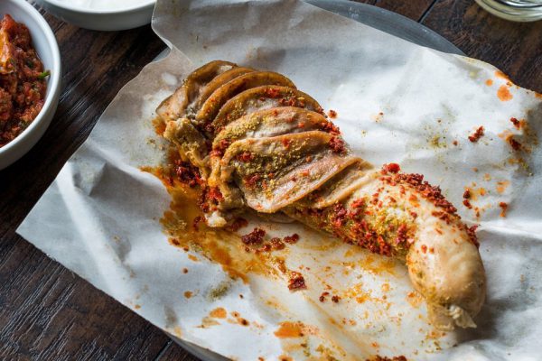 Turkish Food Rice Stuffed Tripe Sirdan Dolma / Shirdan from Adana Offal Food. Traditional Dish.