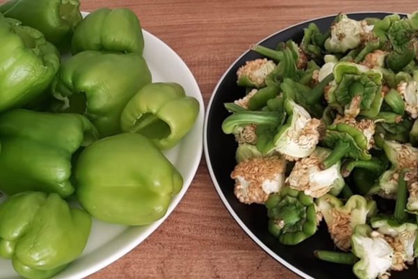 Турецкая свекровь приказала не выбрасывать сердцевину болгарского перца, будем ее готовить
