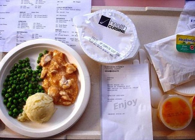 больничная еда в австралии