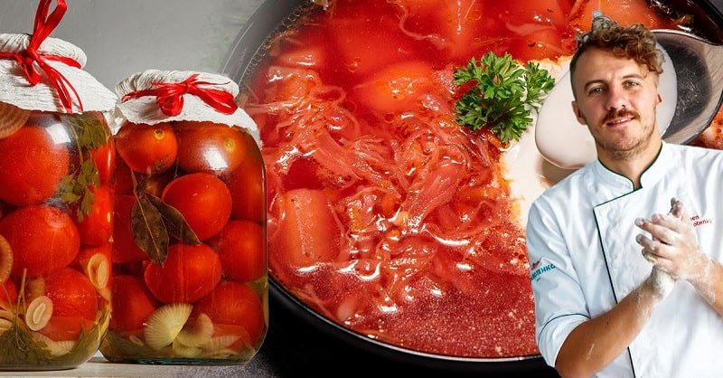 Без мяса борщ получился даже вкуснее, спасибо Евгению, квашеные помидоры буду добавлять всегда