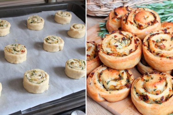 Луковые булочки, на аромат которых муж за секунду взбегает на девятый этаж