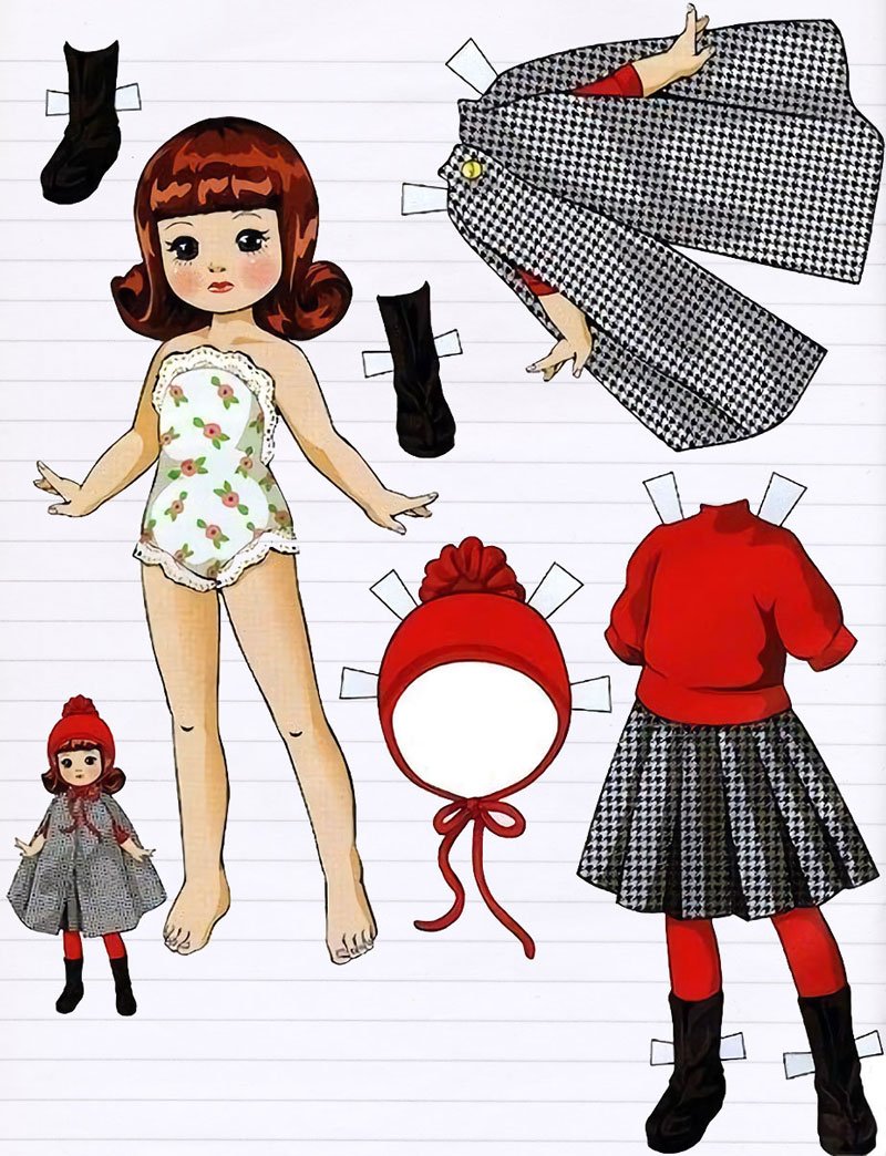 Бумажные куклы tiny Betsy MCCALL