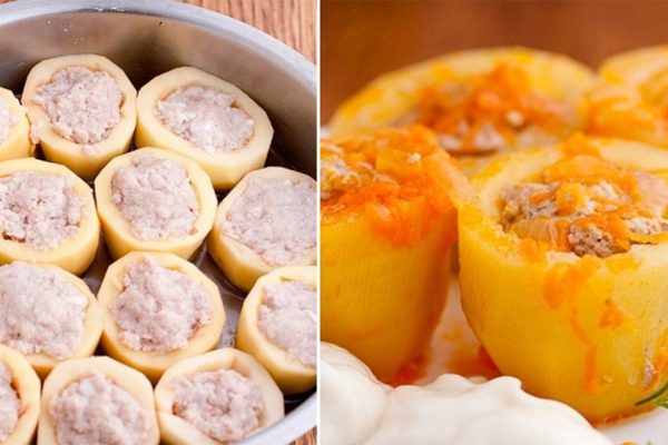 Как запечь антикризисную картошку с мясом