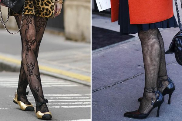 С чем носить цветные колготки в мелкую сеточку, если их подарила свекровь