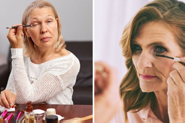 Женщины, использующие после 50 черный карандаш, грубо выглядят