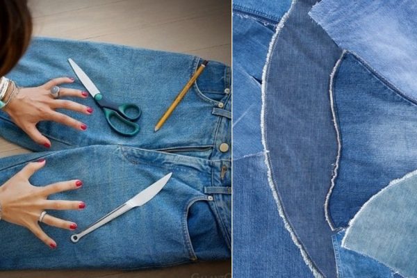 Что можно сделать из старых джинсов