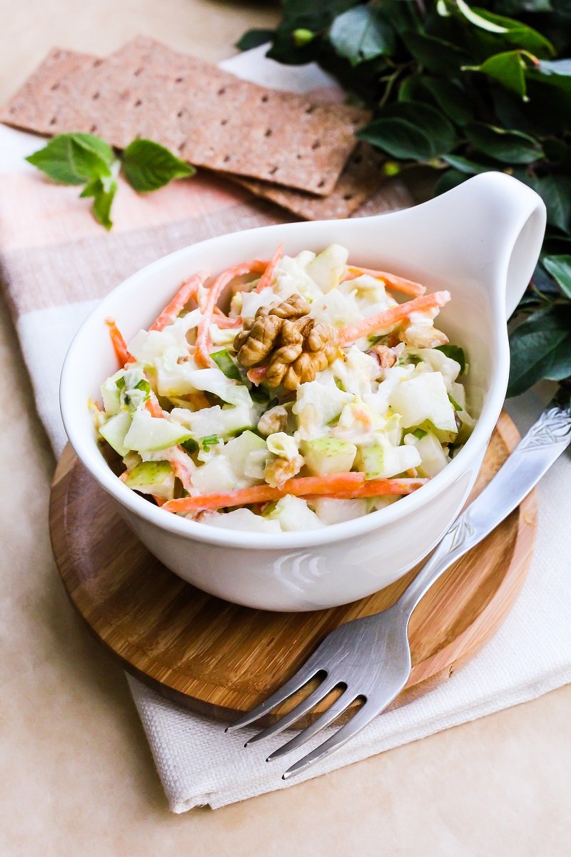 салат из яблок