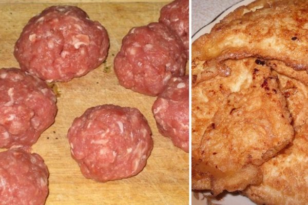 Рецепт отбивных на ужин из фарша