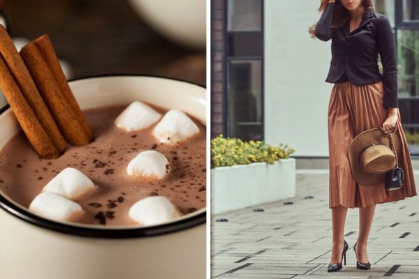 Как и с чем носить наряды оттенков мокко