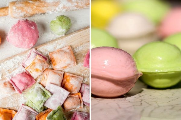 Инструкция по приготовлению цветного теста для вареников и пельменей