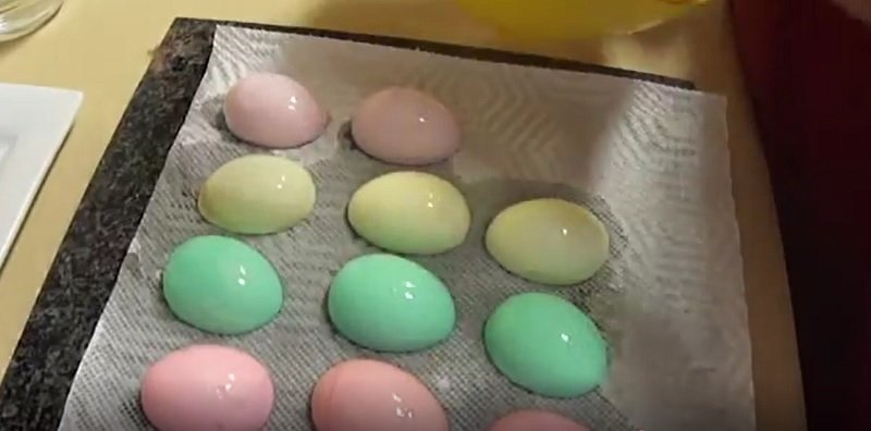 цветные яйца