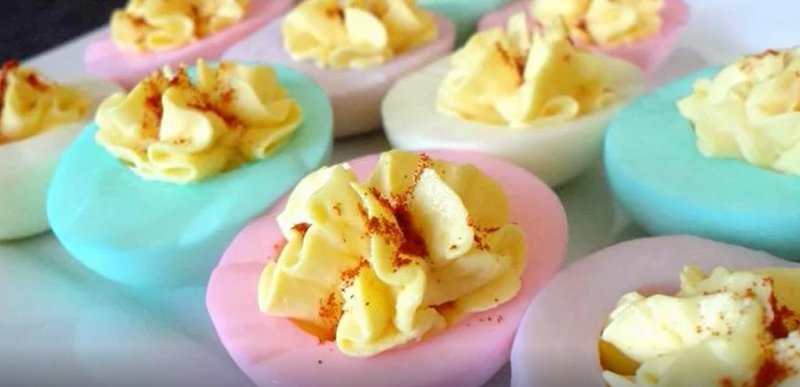 цветные яйца