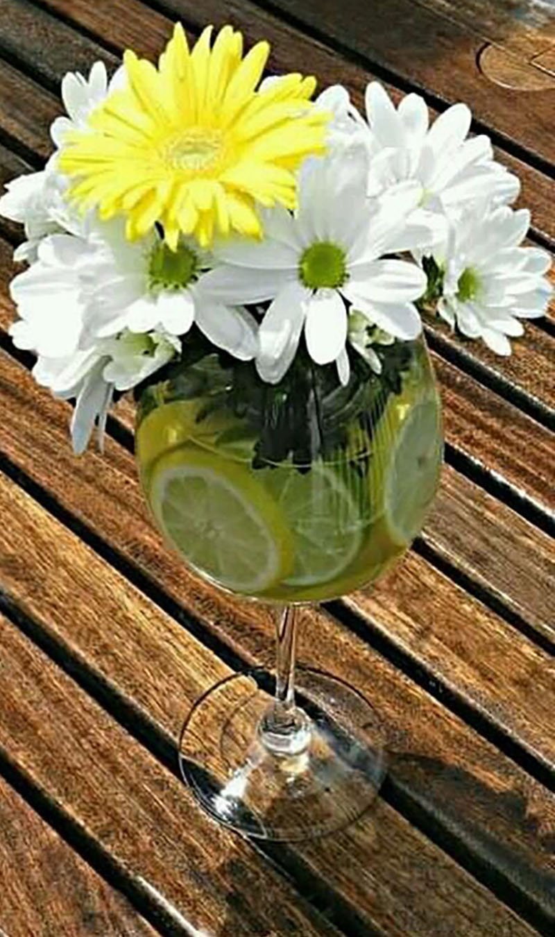 цветок в стакане
