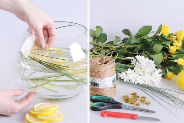 Мастерица взяла в руки стеклянную вазу и немного цветов. Такого эффекта никто не ожидал…