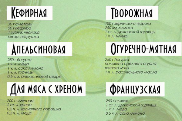 Как приготовить заправку для салата