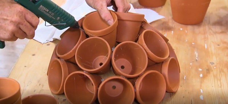 многоуровневая цветочная клумба