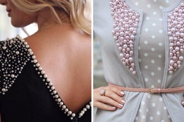 Заурядный свитер превратится в роскошную вещь, если пришить к нему несколько…