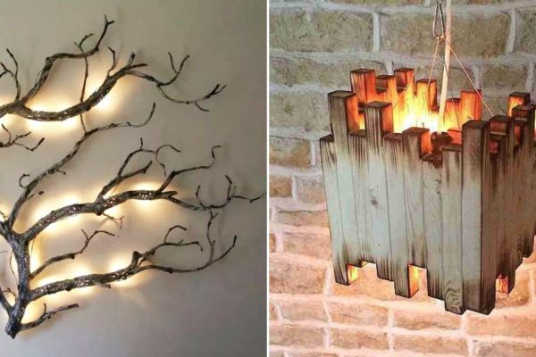 Элегантный итальянский столяр показал, как собирает светильники из веток деревьев