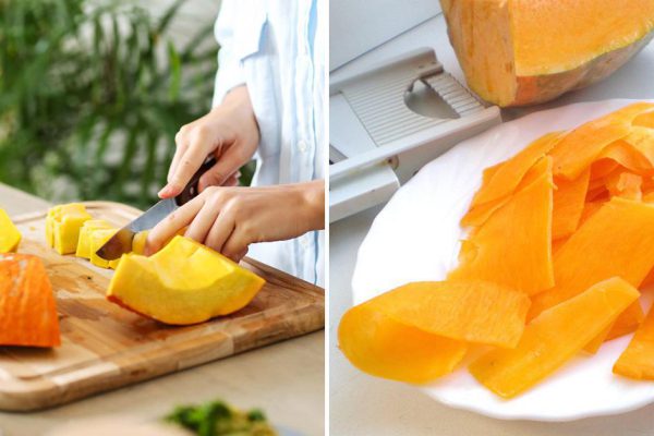 Зачем нарезать тыкву тонкими ломтиками