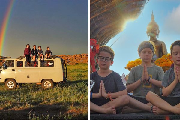 Когда дети начали терять зрение, семья отправилась посмотреть весь мир