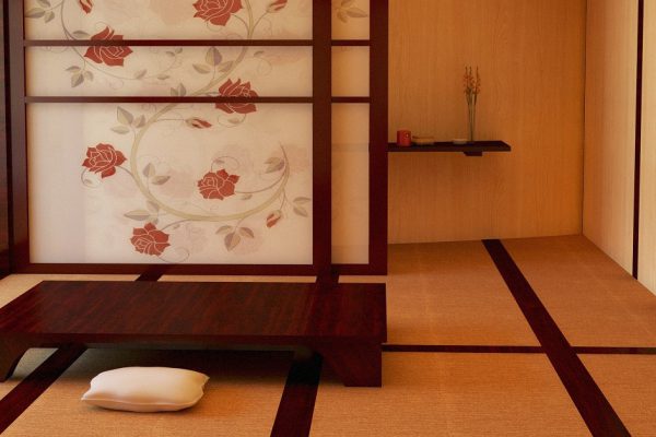 Interior submitted to the Japanese style.