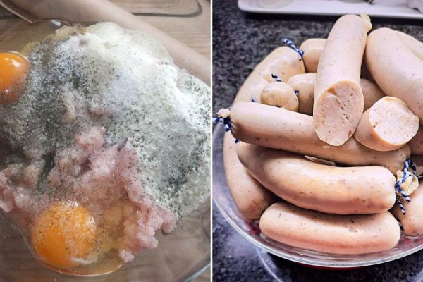 Наконец-то у меня получились вкусные домашние сосиски, делюсь толковым рецептом