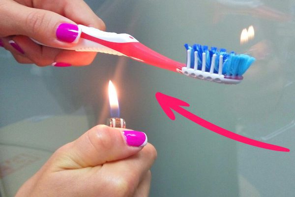 Подожги зубную щетку, чтобы получить нечто очень полезное для дома.