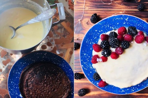 Инструкция по приготовлению торта из тонких шоколадных блинчиков