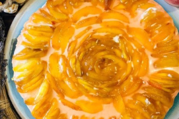 Инструкция по приготовлению персикового чизкейка без выпечки