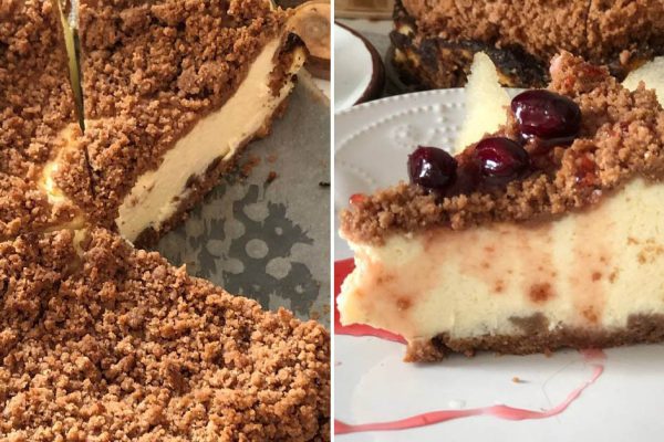 Муж и мама говорят, что чизкейк вышел круче того, что подают в ресторанах